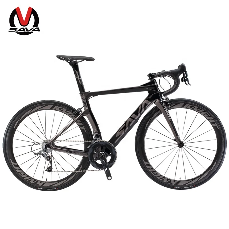 

2020 hot sale full carbon fibre SAVA Bike V brake road bike 22 speed 700C carbon bicycles, Black red/black grey/black orange