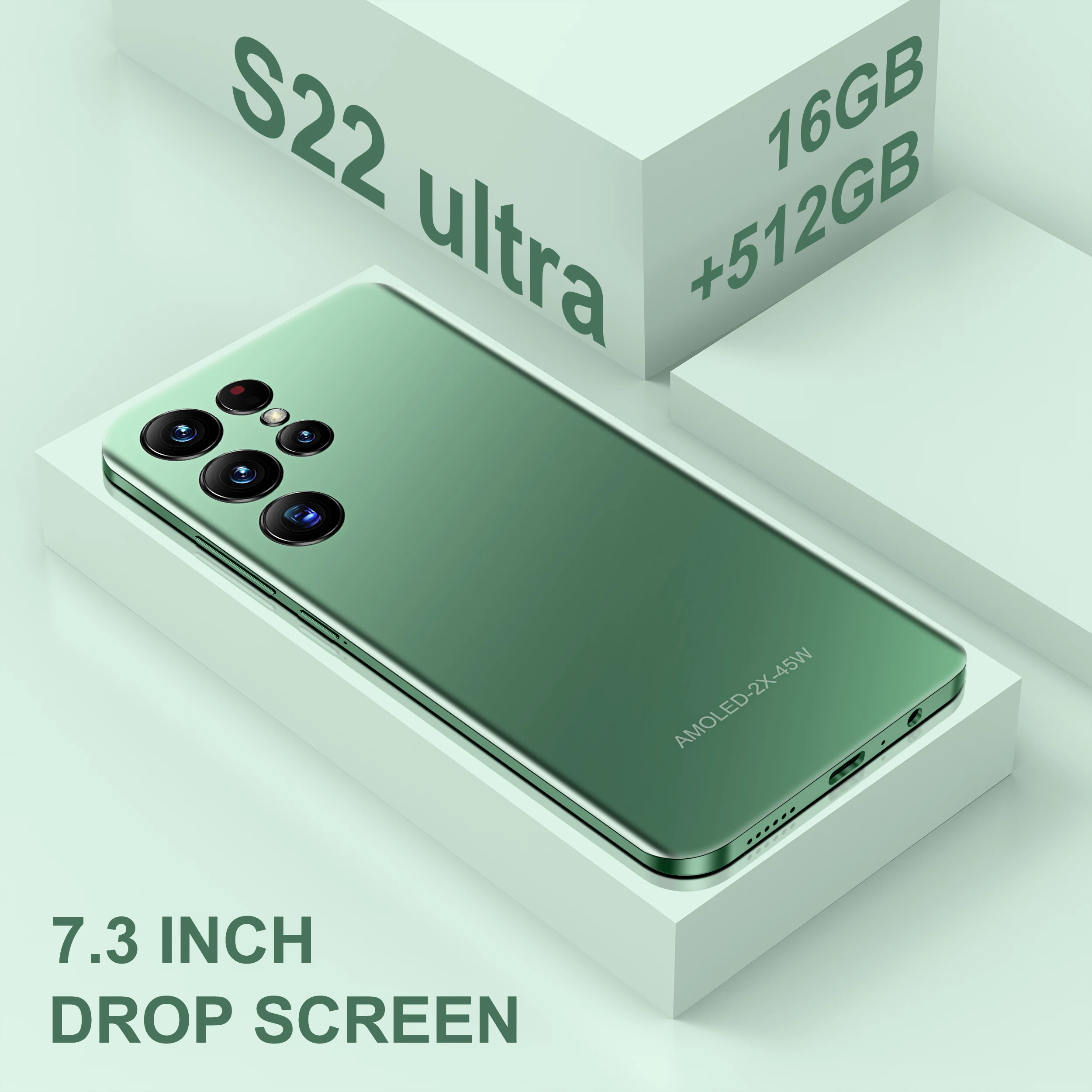 

Original S22 Ultra 7.3 inch Full Screen 16+512GB Android Mobile Phones With Stylus Face ID Unlocked Cell Phone 4G 5G Smartphone