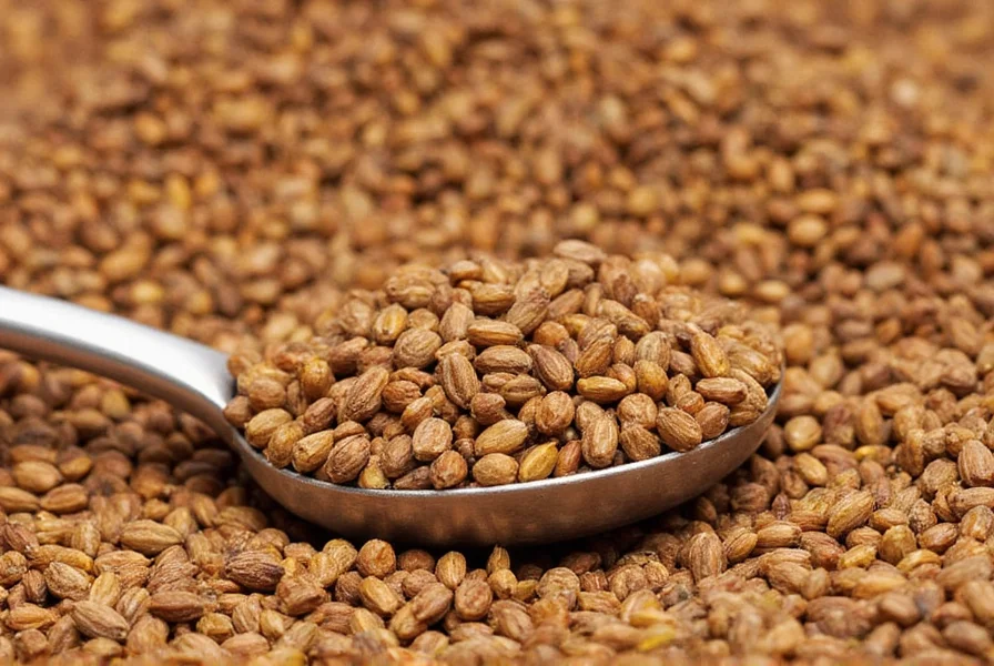 Traditional Indian dish featuring cumin prominently with serving utensils