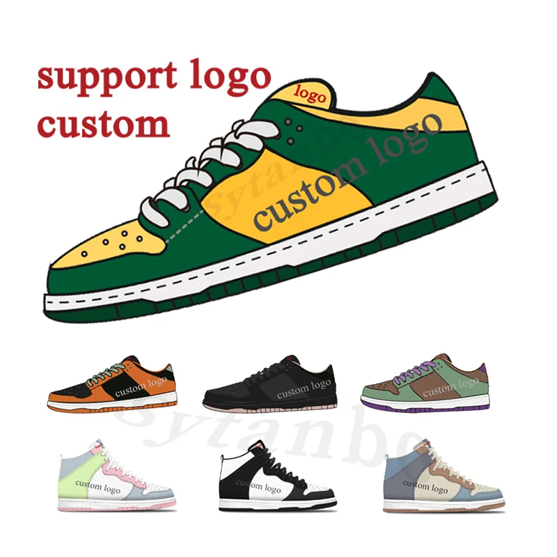 

Wholesale Custom logo shoes designer oem Branded sports Sneakers air Basketball style shoes casual skateboard shoes, Customized color