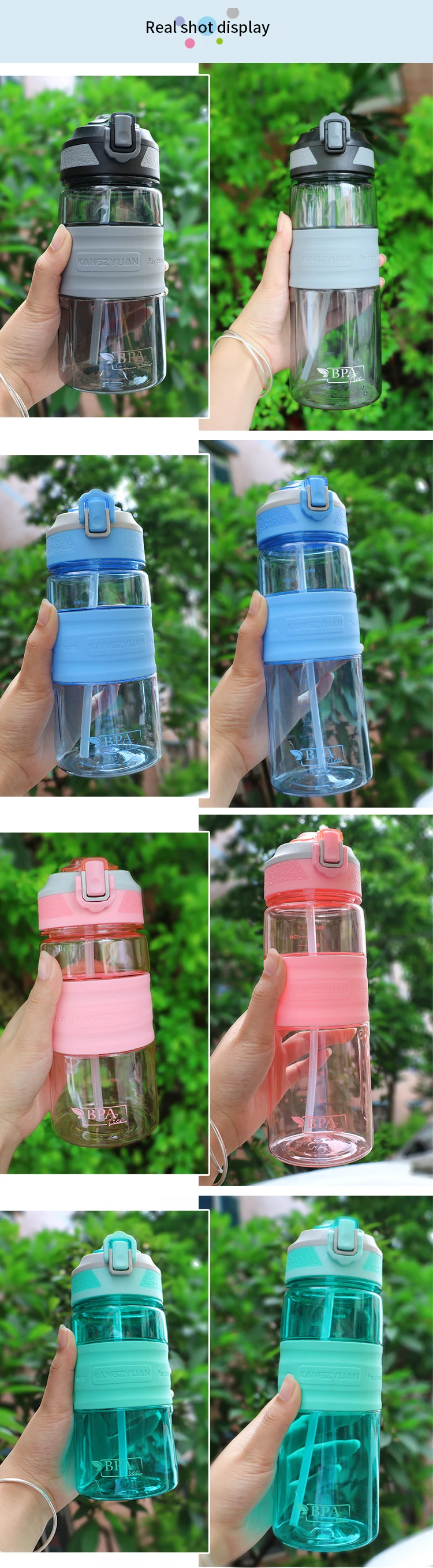 Factory price eco-friendly bpa free sports drinking plastic water bottle
