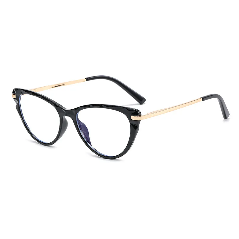 2024 Ready to Ship TR90 Computer Glasses Black Fashion Anti Blue Light Glasses for Women