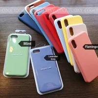 

Colorful Original Silicone Phone Case For iPhone 11 11pro max Phone Cover for iPhone 7 6 Plus X XS XS MAX XR