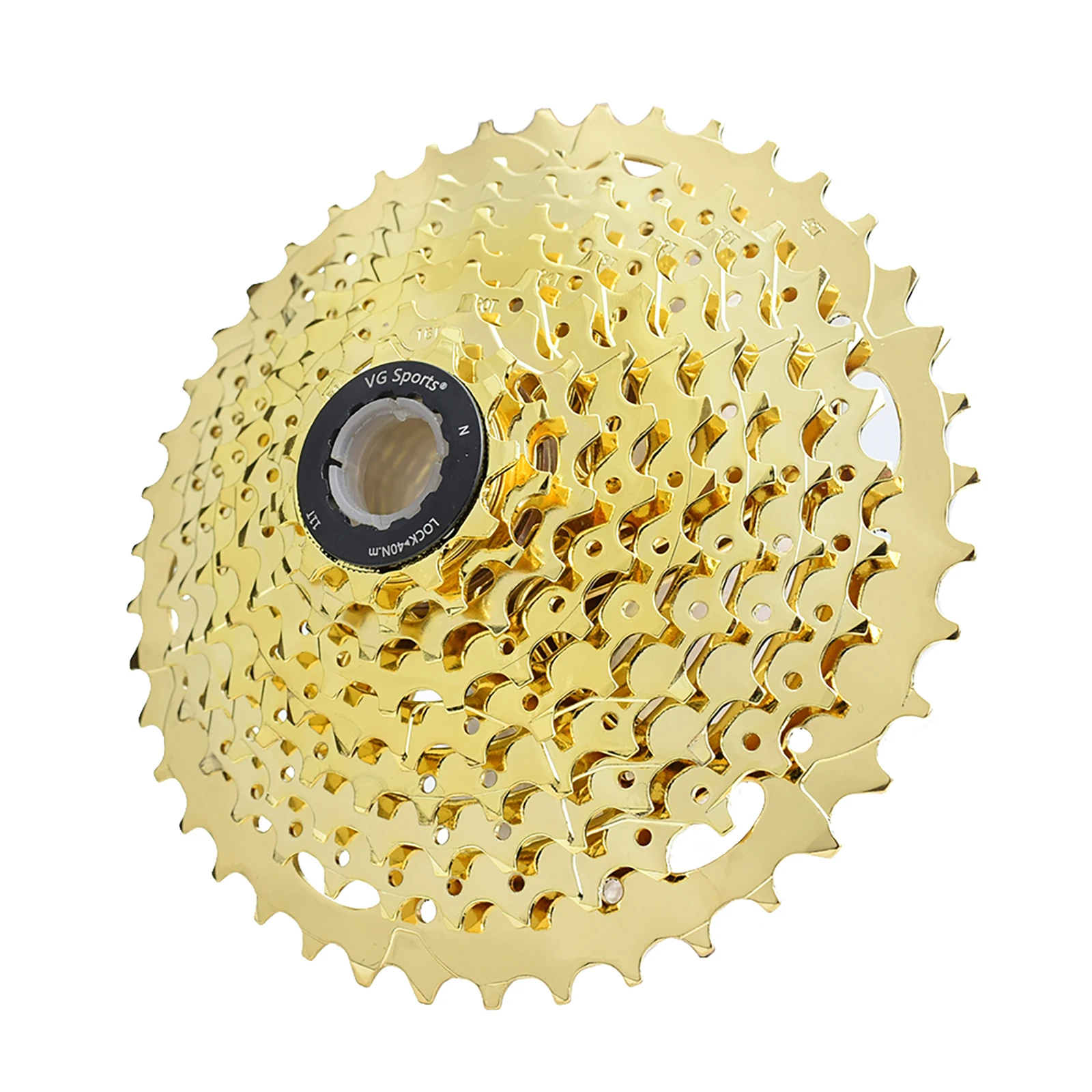 

VG Sports 9 Speed 11- 42T Bicycle Cassette Freewheel for MTB Mountain Bike Parts, Silver,gold,black