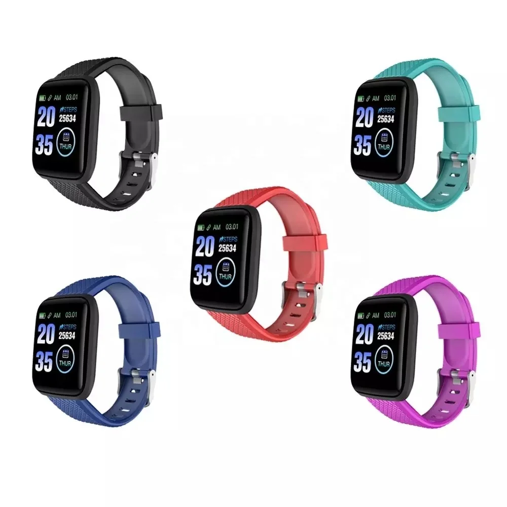 

IP67 Waterproof 116 plus Smart phone watch Wristband Fitness Tracker Heart Rate Monitor Watches Smart Band bracelet D13