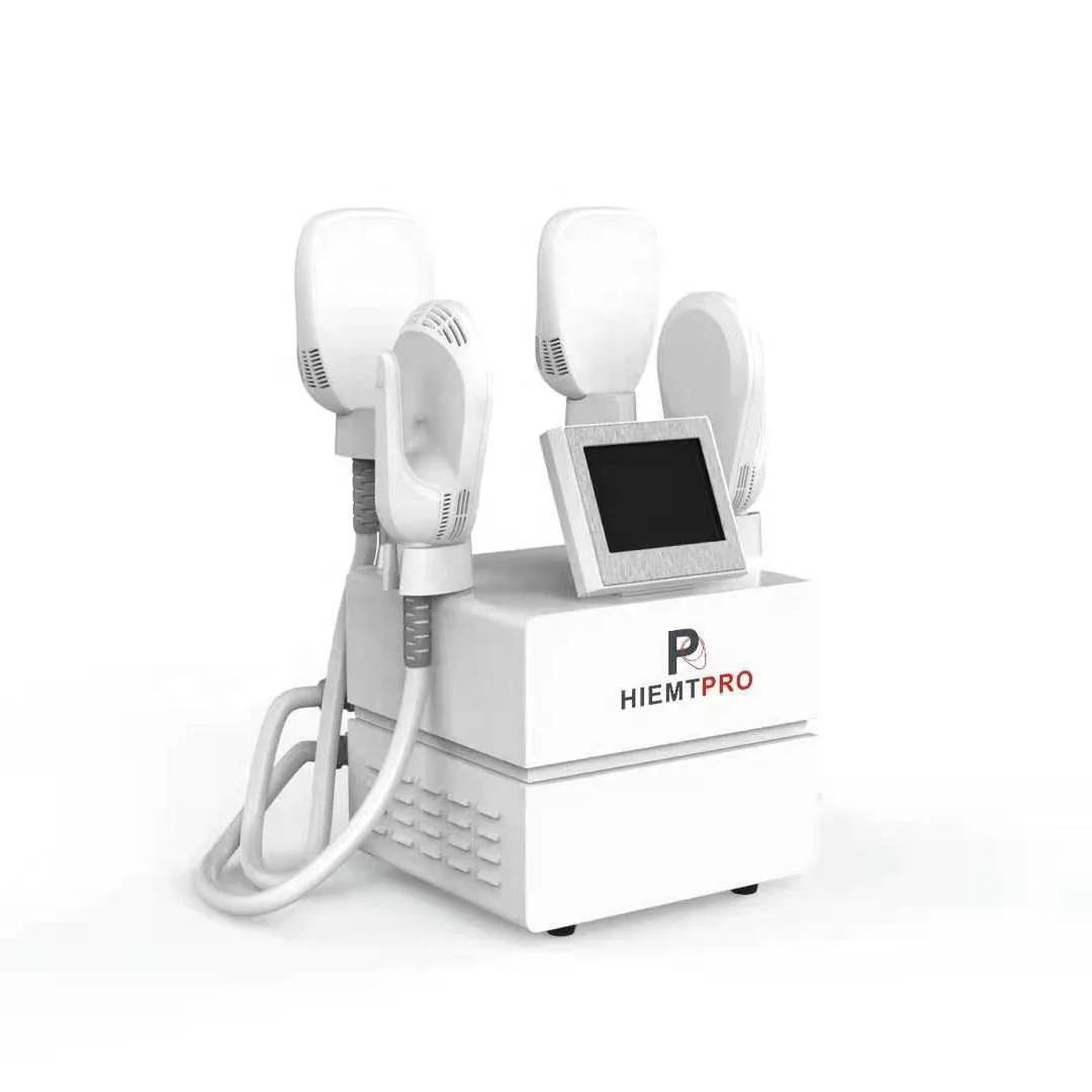 

2021 New HlEMT EMS Body Slimming 4 Handles Build Muscle Burn Fat EMS Muscle Simulator Machine 4 Handles