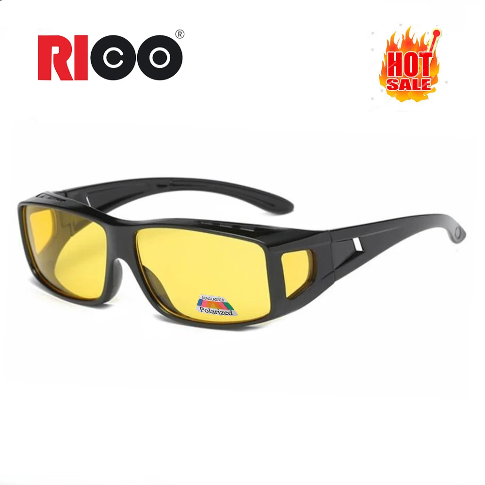 Night vision dust-proof riding glasses multi-function goggles driving anti-glare windproof fit over glasses