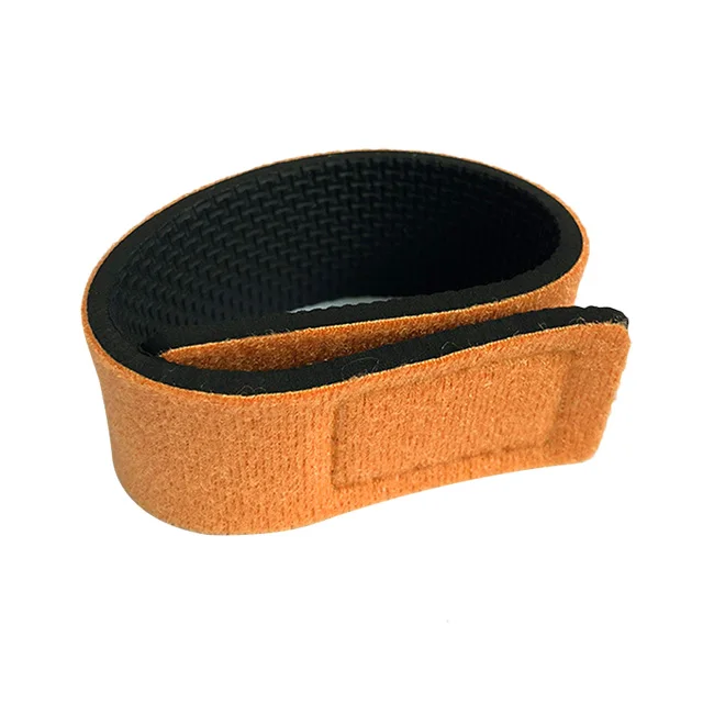 

Custom logo stretchy fishing pole belts ties holders magic tape fishing straps, Black