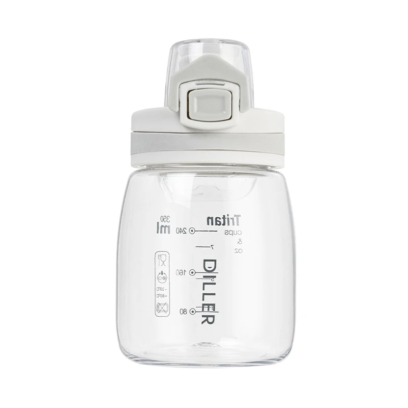 

2022 Cheap Portable Buckle Plastic Leak Proof Clear Water Bottle Plastic Drinking Water Bottle, White/pink/blue/orange