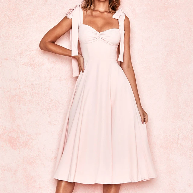 

2020 Wholesale Pink Clothing Elegant Dress Women Party Long Dresses, As picture