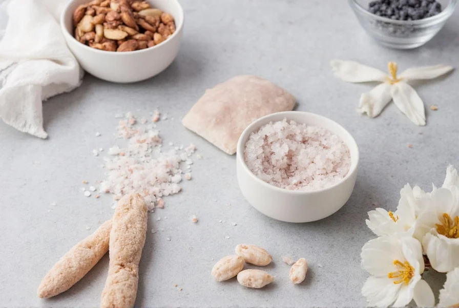 Bowl of sea coarse salt