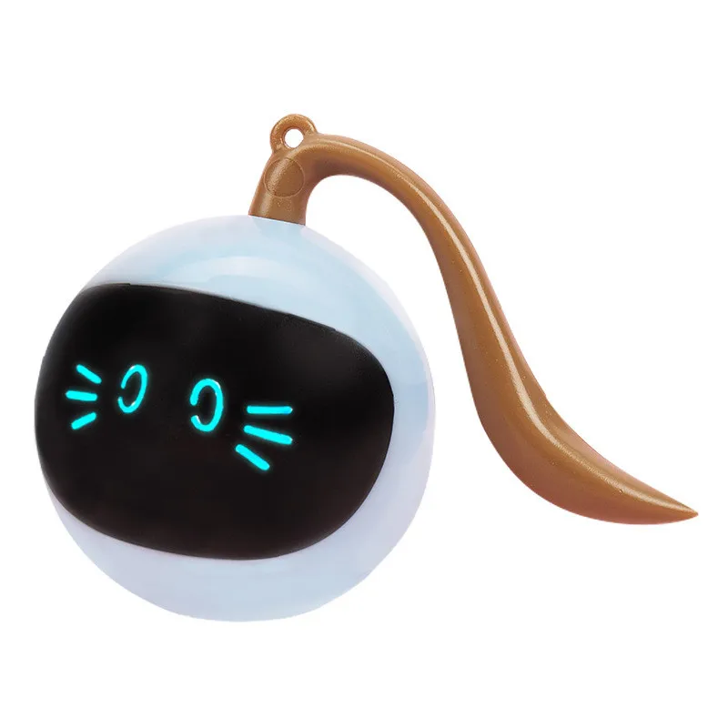 

Cat toy Pet Electric Intelligent Teaser rechargeable cat interactive ball automatic cat toys, Blue/yellow