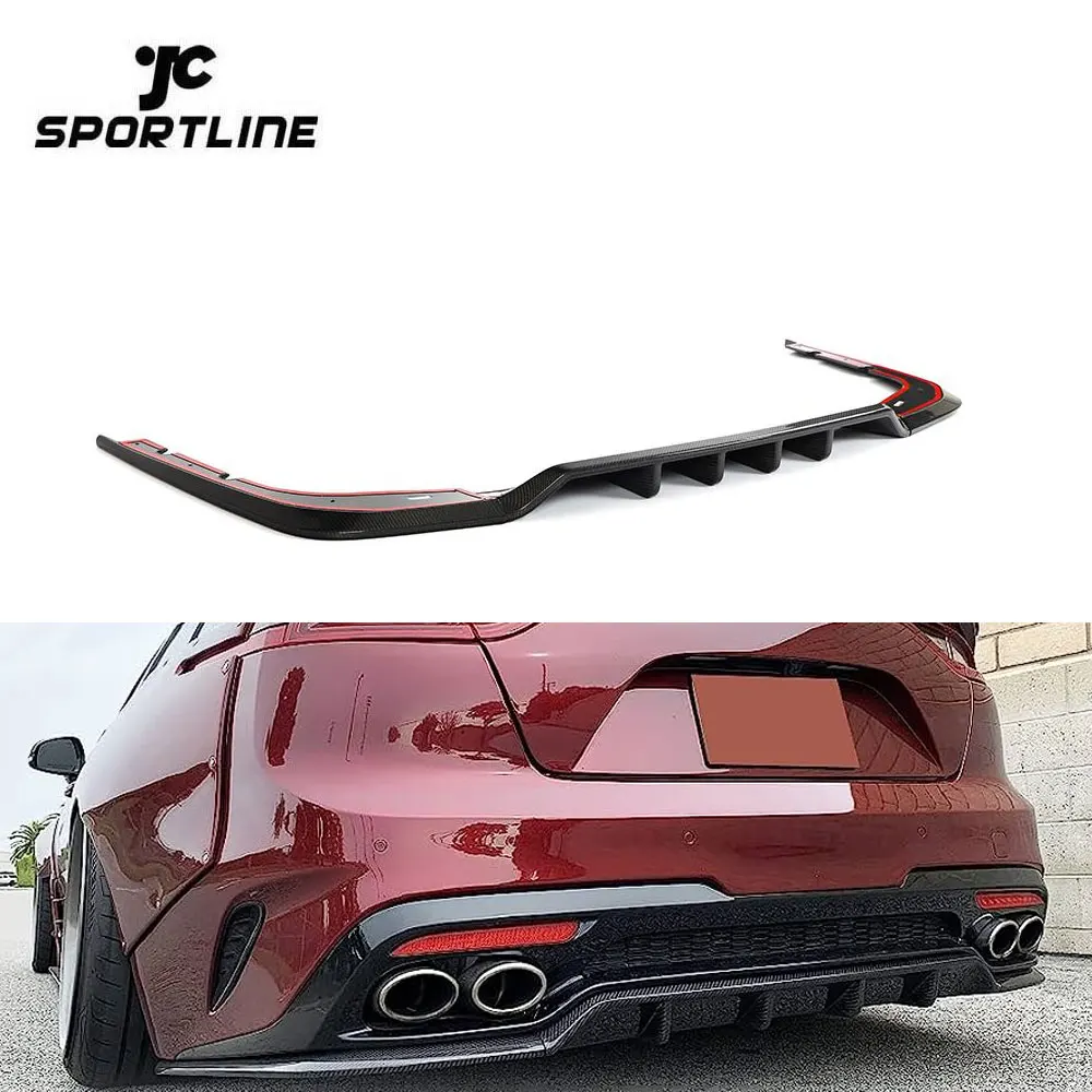 

Carbon Fiber Rear Diffuser Lip for KIA Stinger GTS Harchback 4-Door 2018-2022