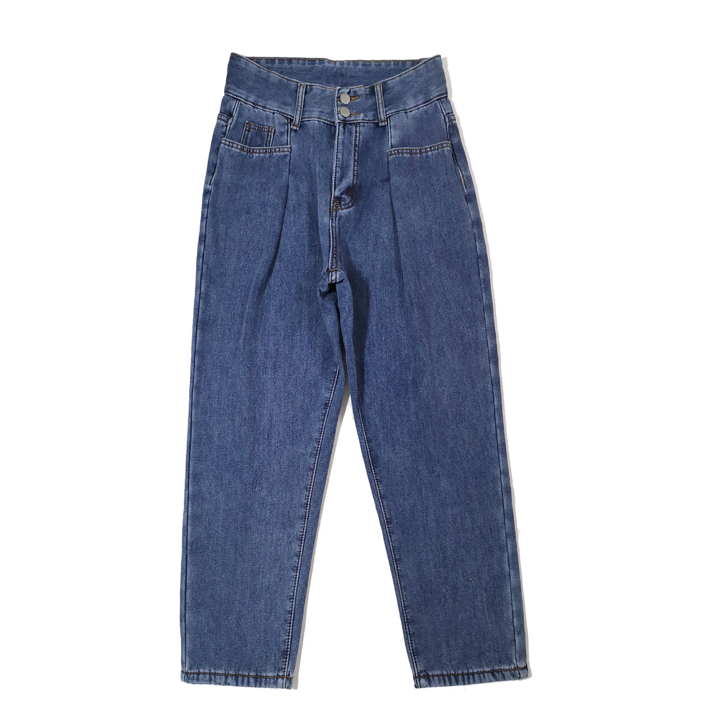 

Top quality new design jeans girls custom branded elegant thick wam ladies jeans denim pants