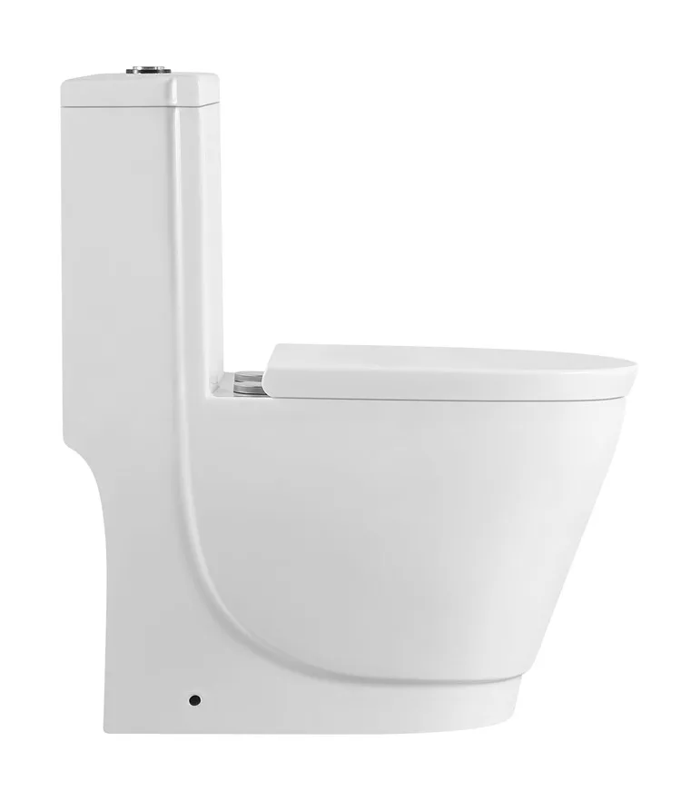 New design hospital school mall ceramic S-trap dual flush  one piece washdown toilet