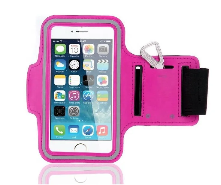 

Running Cell Mobile Phone Cover Holder Sports Arm Bands, Black, grey, purple, red, pink or any color