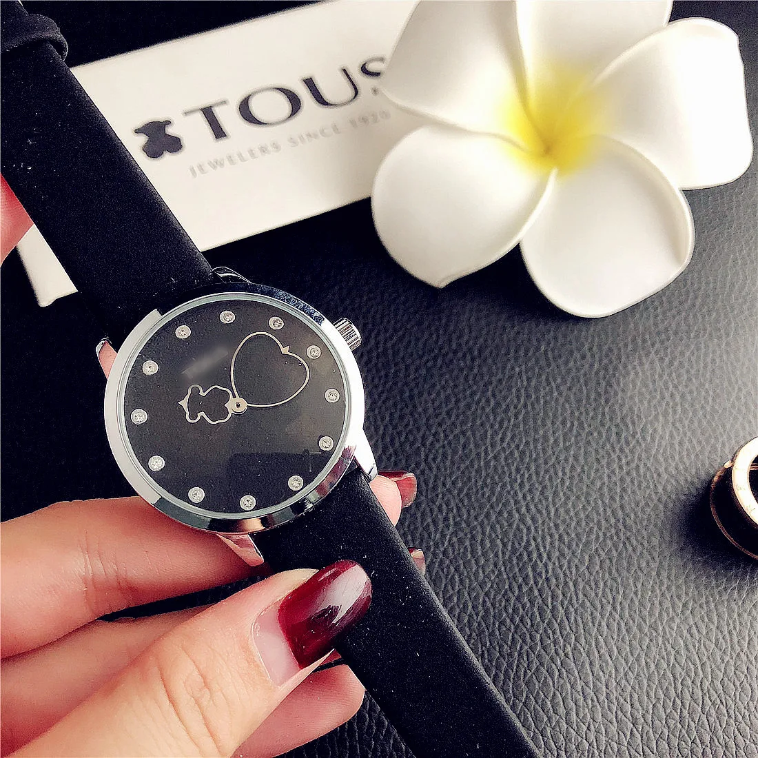 

wholesale watches gift set waterproof wristwatch wristwatches strap leather designer watch bands, Black