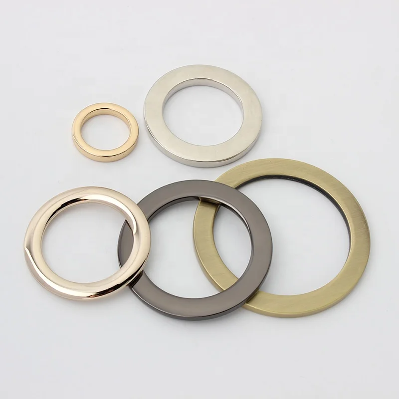 

Nolvo World 5sizes 5colors Factory Price Wholesale Different sizes o ring Round Flat Metal O Ring Metal O ring