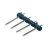 AHI Tin-plate 6mm pitch straight single row 4 pin header connector