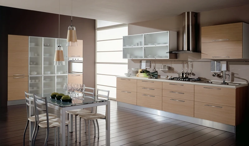 Professional Designs Custom made Kitchen Cabinets Solid Wood Kitchen Cabinet  Manufacturer Direct Sale