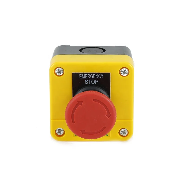 Waterproof Estop Switch 1nc Push Button Switch Box Emergency Stop Push