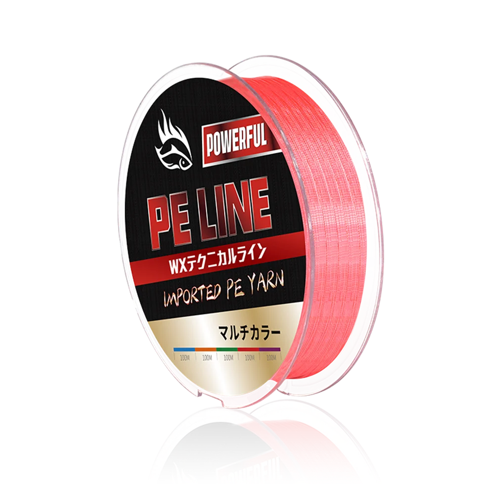 

Hot Sale Pe Braided Wire 4 Strand 100m Strong Tension Fishing Line
