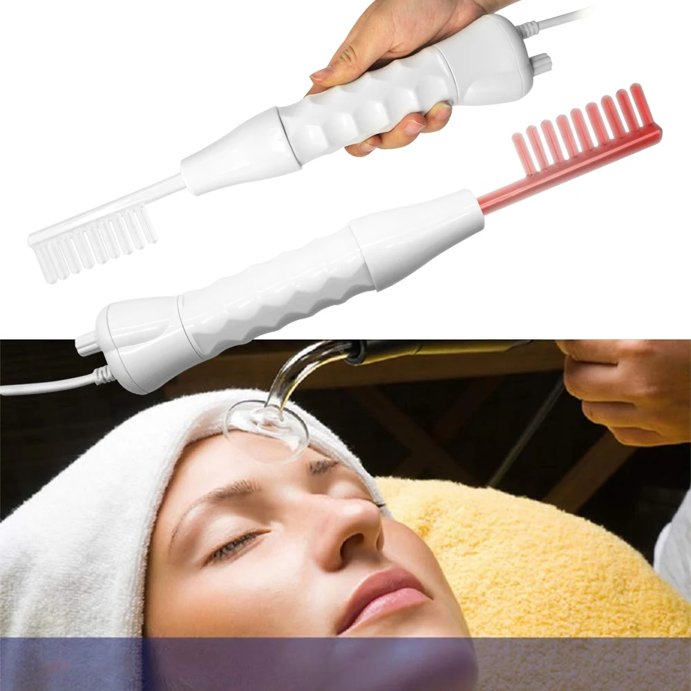 

Portable High Frequency Facial Machine Handheld Skin Therapy Therapy Wand, White