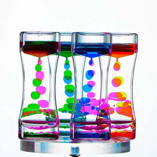 

2021 Amazon Hot Sale Liquid Motion Bubbler Toy Colorful Sand Hourglass And Timer With Droplet Movement, Kitchen, Bathroom Decor, Picture shows