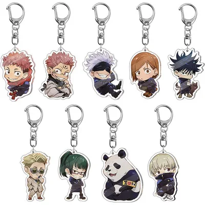 

Hot sale Anime Jujutsu Kaisen Pendant Yuji Itadori Fushiguro Megumi Acrylic Keychain Fans Jewelry Gift