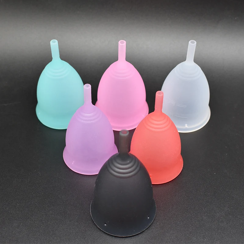 

Furuize Menstrual cup 100% medical silicone organic cup menstruation copa menstrual, Pink,purple,white