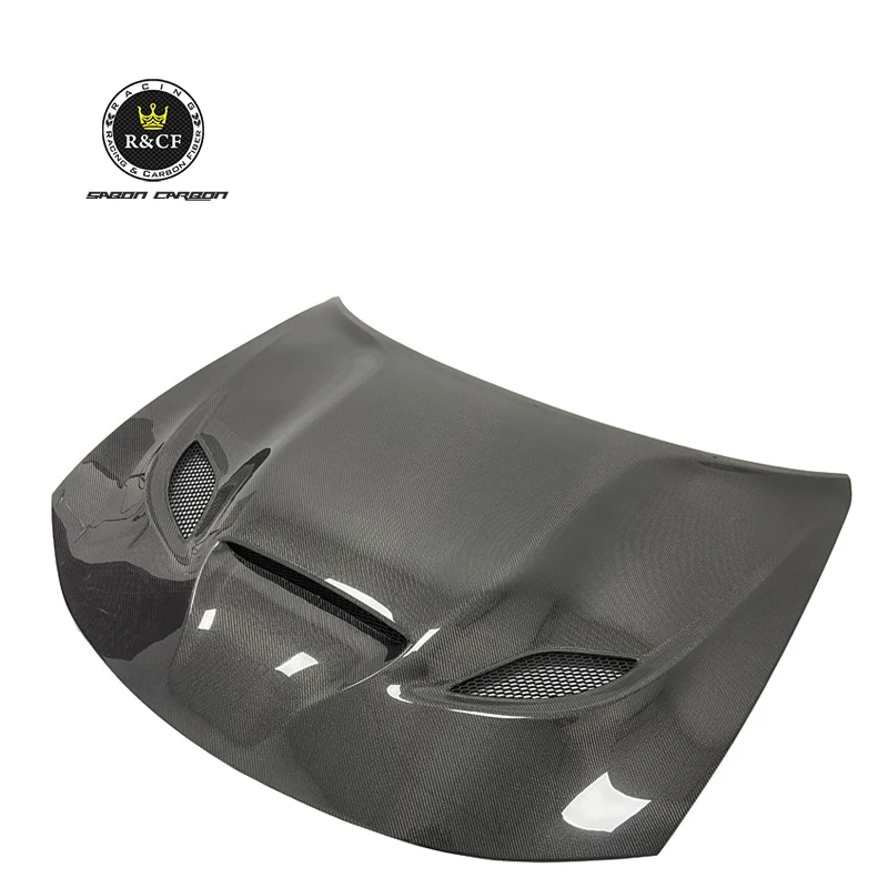 

For 2015-21Dodge Charger SRT Hellcat Style Carbon Fiber Front Hood Bonnet with vents