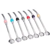 Wholesale natural crystal glass stainless steel drinking straw drinking straw machine for healing