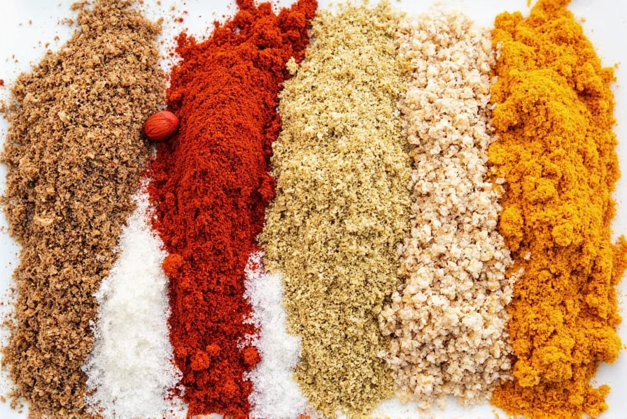 Spice jars lined up neatly on a kitchen shelf