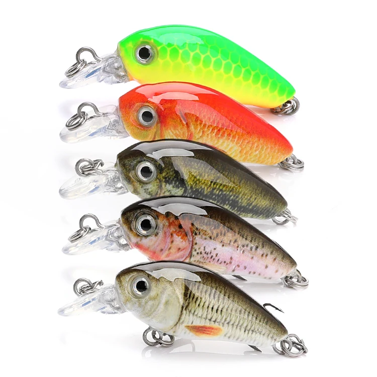 

3.5cm 4g Topwater Mini Fishing Crank Lure Bait Blank Small Crankbait Fishing Lures for Bass Trout Minnow Artificial Hard Baits