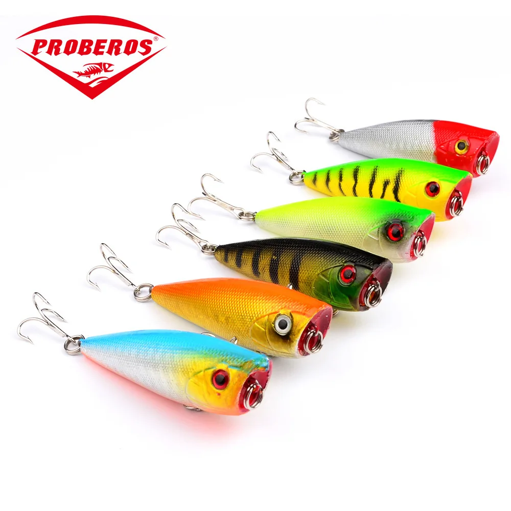 

60mm/7g Trolling Fishing Wobbler Lure Popper Hard Bait ABS Material Floating Bait For Sea Fishing 8# Hook Artificial Bionic Lure