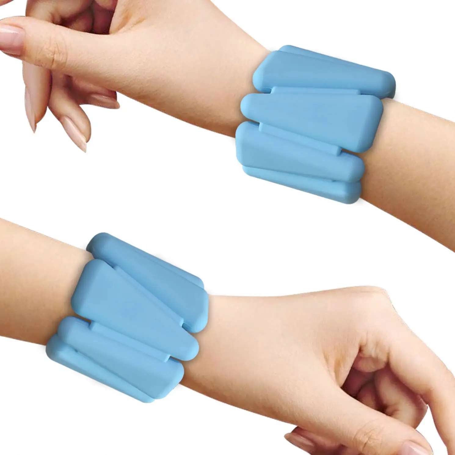 

2LB weighted wristband silicone wrist weight bracelet yoga ankle wrist weights