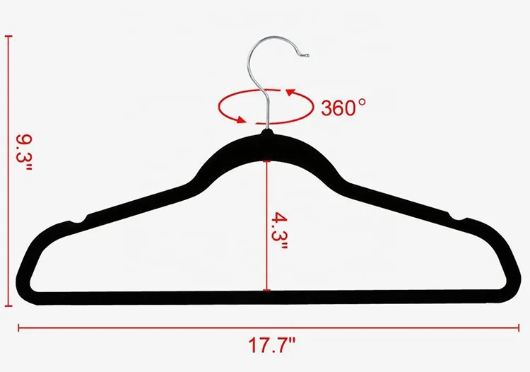 2020 new clothes hanger anti slip t shirt hanger, custom hanger with logo