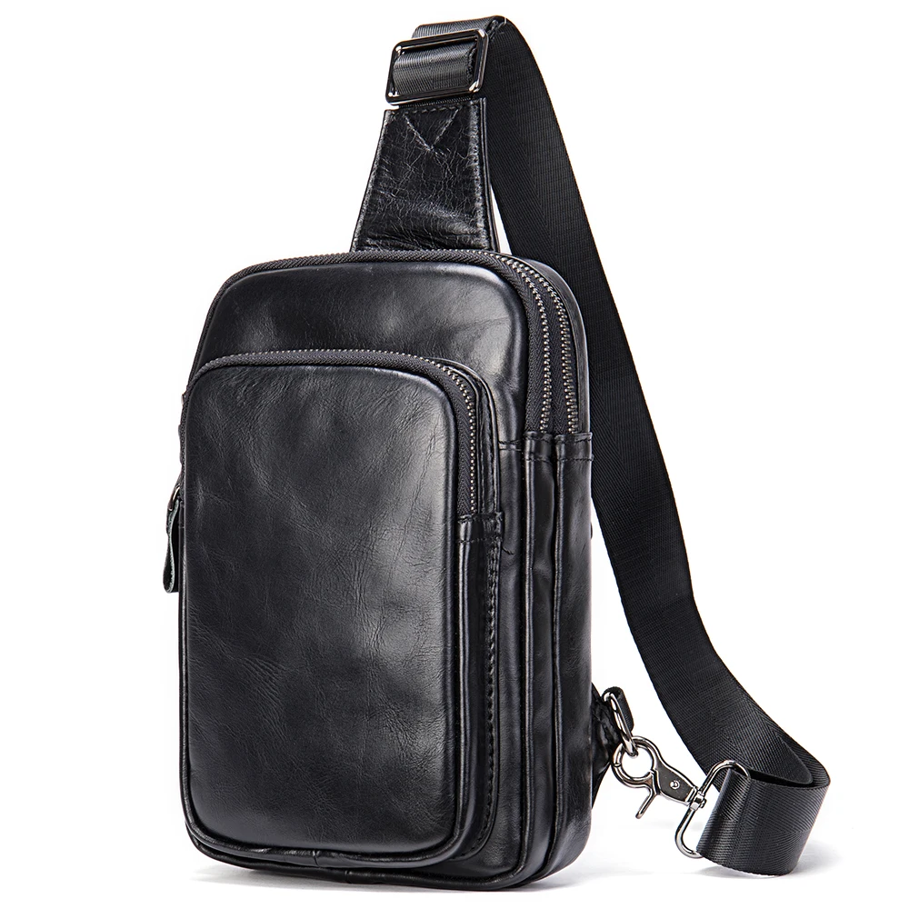 

MARRANT 7592 Factory wholesale customizable men's leather chest bag New arrival men shoulder bag crossbody luxury man bags
