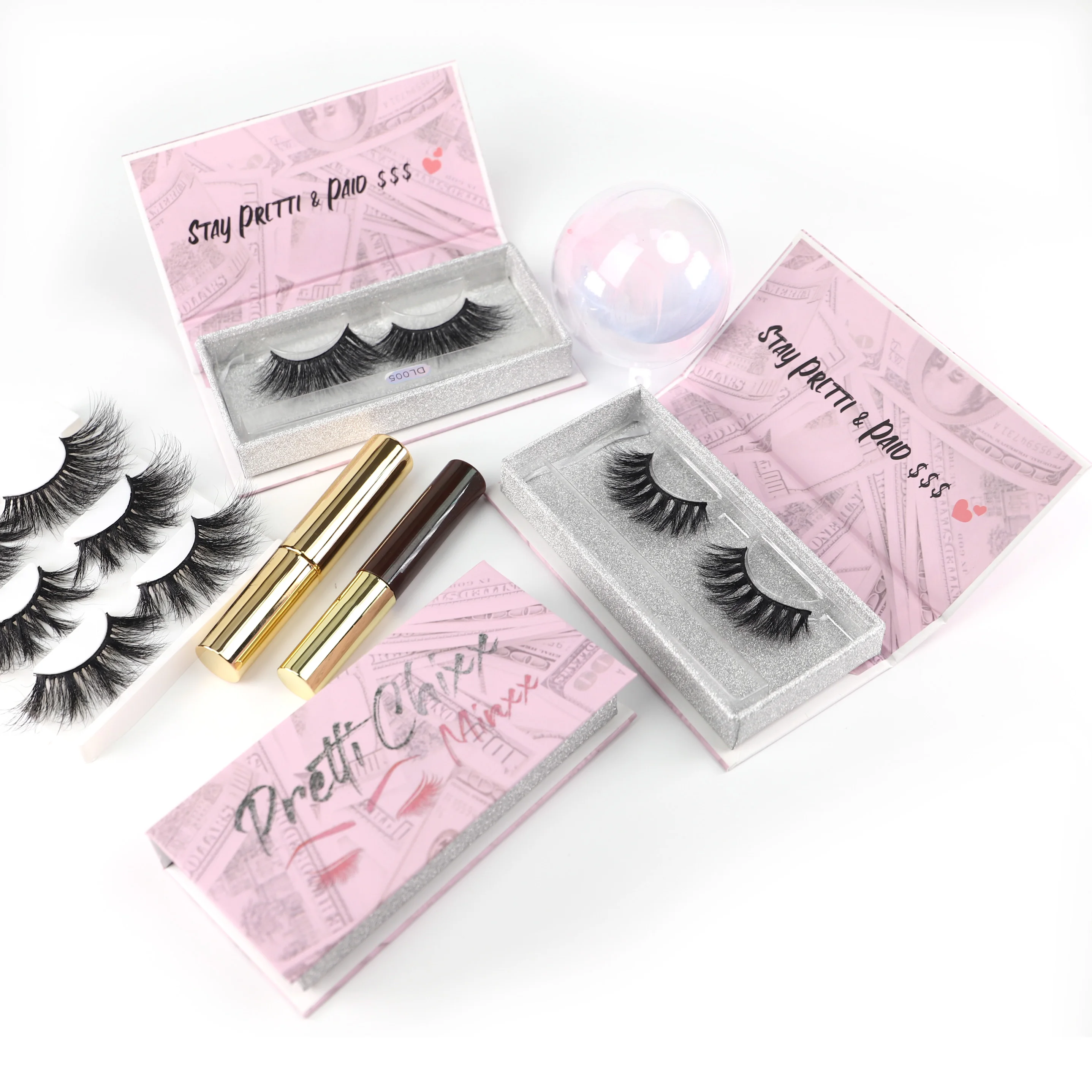 

Wholesale private label mink lashes strip 3d natural high quality lashes