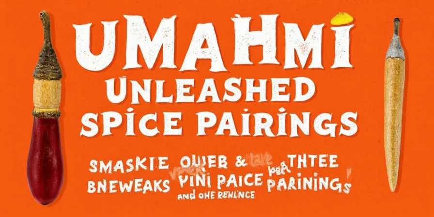 A cozy kitchen scene filled with umami-rich spices, sauces, and ingredients ready to be used