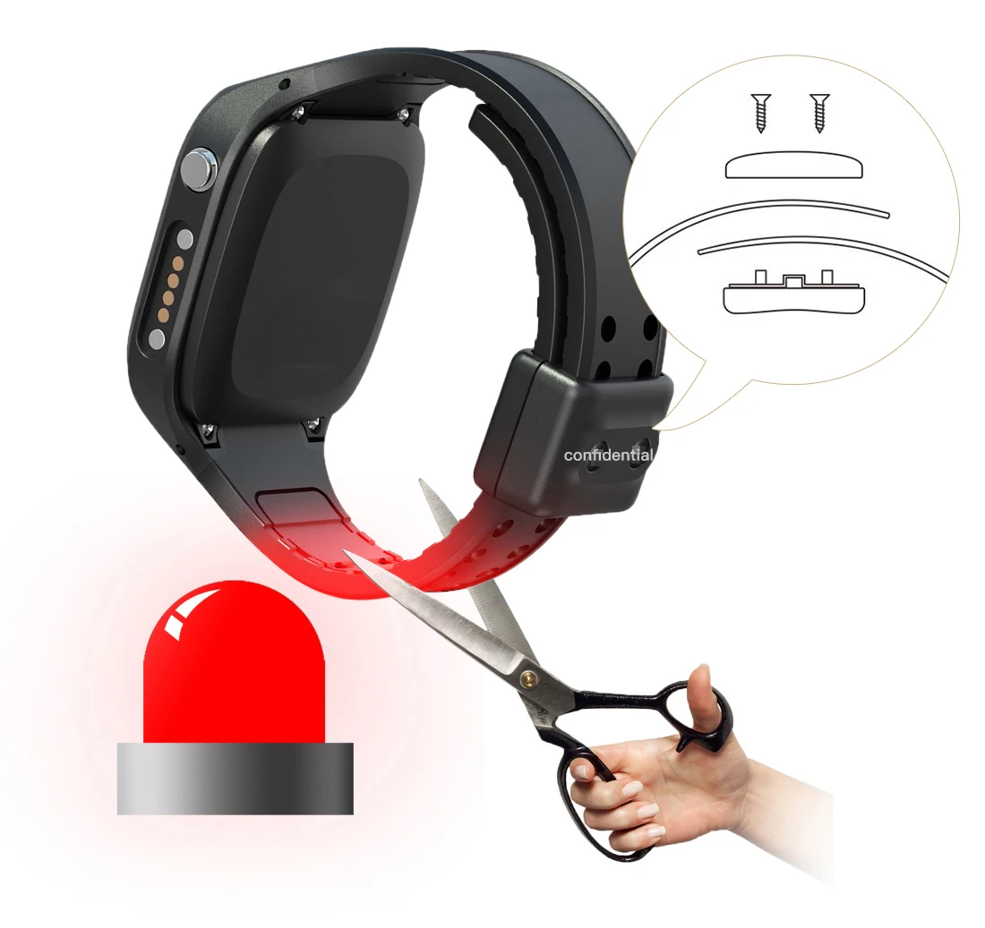 

4G GPS watch gps tracking device for Offender tracking