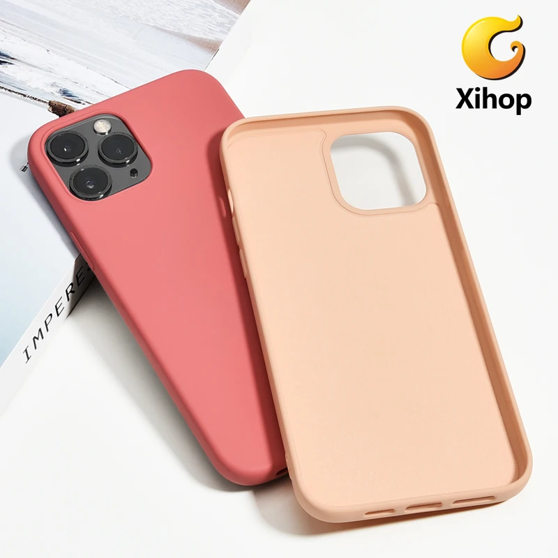 

Xihop For Apple iPhone 12/12Mini/12 Pro /12 Pro Max Case TPU Back Mobile Phone I Phone Cover Soft Microfiber Cushion Shockproof, 8 colors