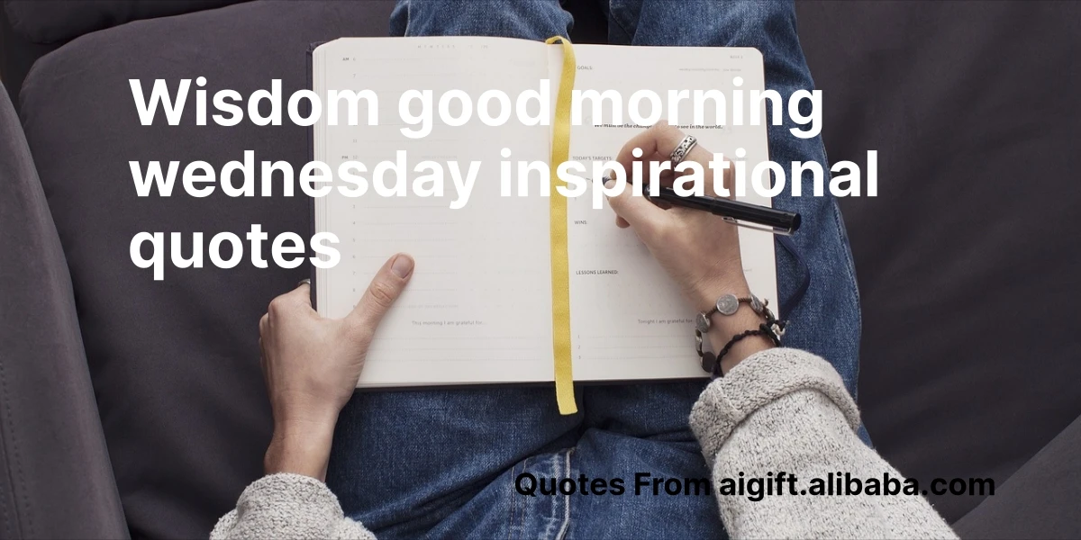 wisdom good morning wednesday inspirational quotes