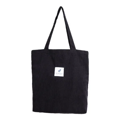 

Bags for Women 2021 Corduroy Shoulder Bag Reusable Shopping Bags