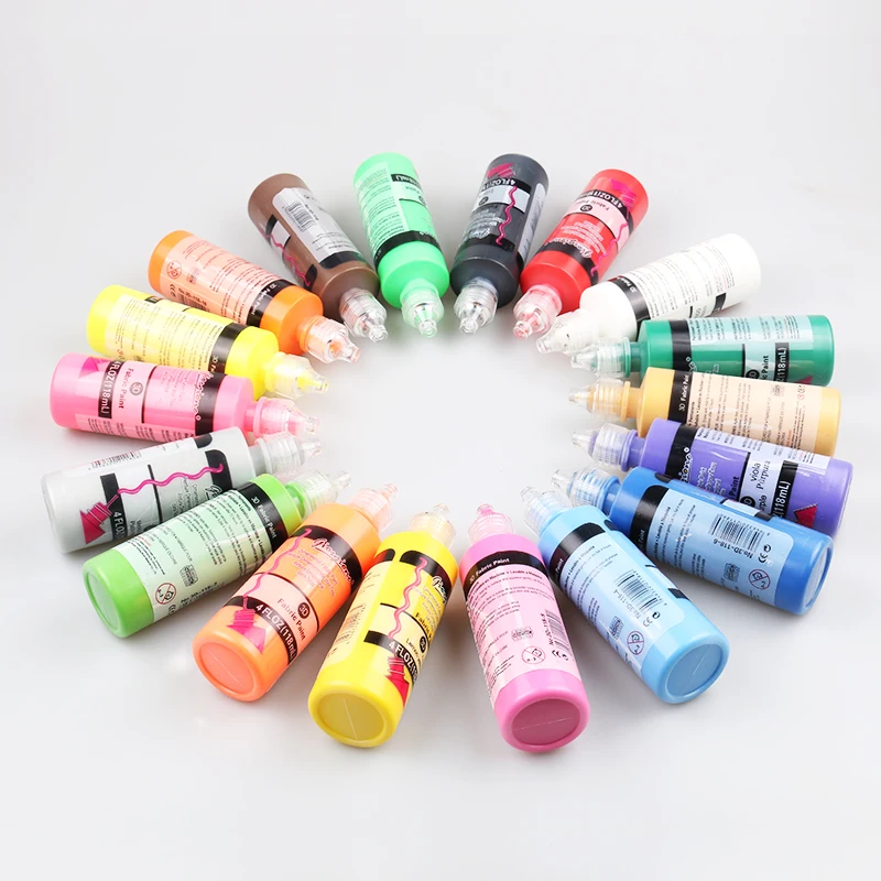 
Professinal Giorgione 118ml for 18colors 3D Fabric Paint Set For Artist Painting 