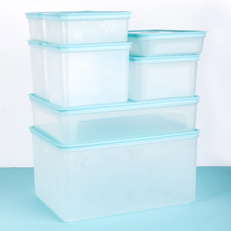 

8 Pcs Stackable Pantry Storage Airtight Plastic Food Fridge Organizer Container Set