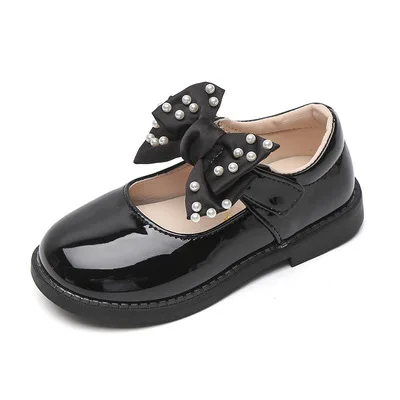 

Nian OEM chaussures pour enfants summer little girls dress princess beautiful high quality children casual shoes, White black