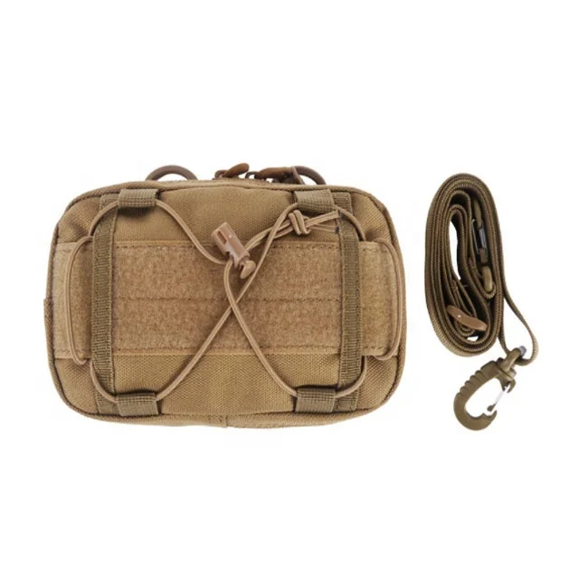 

Outdoor Fishing Nylon Men Waist Belt Bag EDC Tool Waist Pouch Bag with Sling Strap