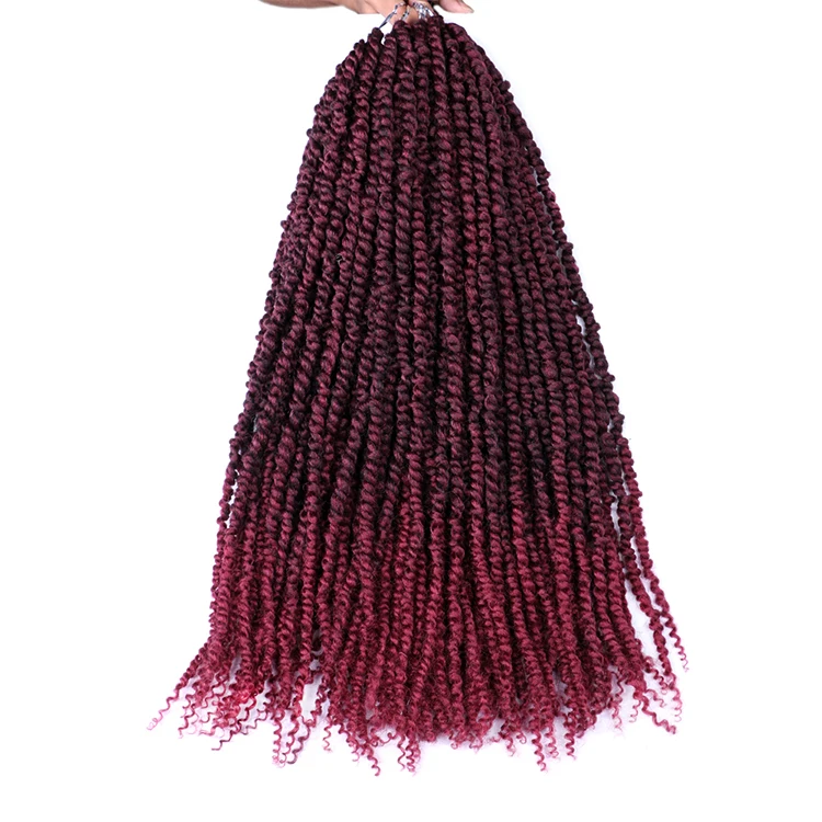 

Natural South Africa Aready Made Pre Twist Spring Passion Locs Water Wave Hair 18 24 Inches Passion Braids Pre-twisted