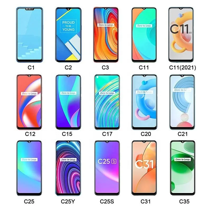 

Mobile Phone LCDs for Realme C1 C2 2020 C2s C3 C3i C11 2021 C12 C15 C17 Display Original Amoled LCD Touch Screen